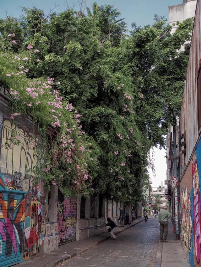 Colorful street art in Palermo Soho